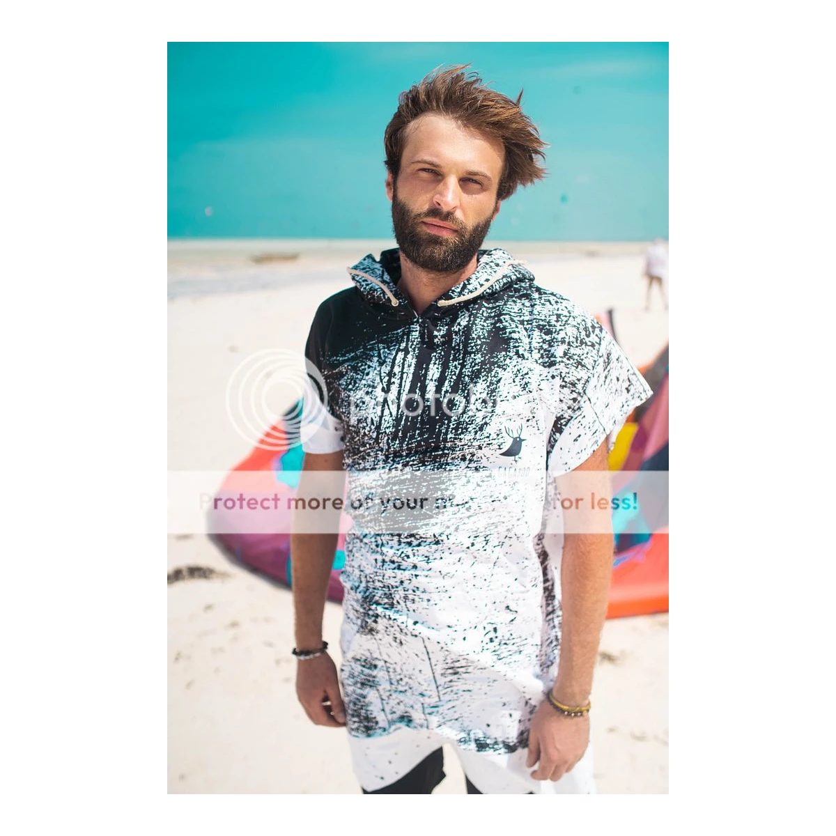 Men's surfing poncho quick dry change robe Shaka Gagaboo