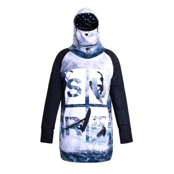 Men's snowboard hoodie sweatshirt water repellent SURF