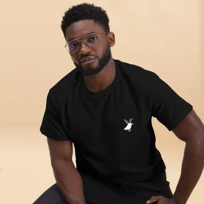 Men's cotton T-shirt with logo