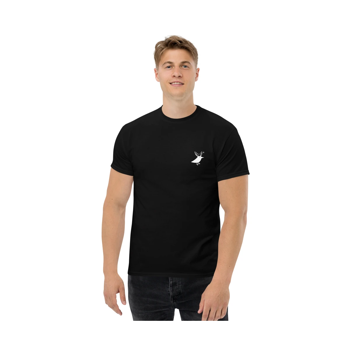 Men's cotton T-shirt with logo