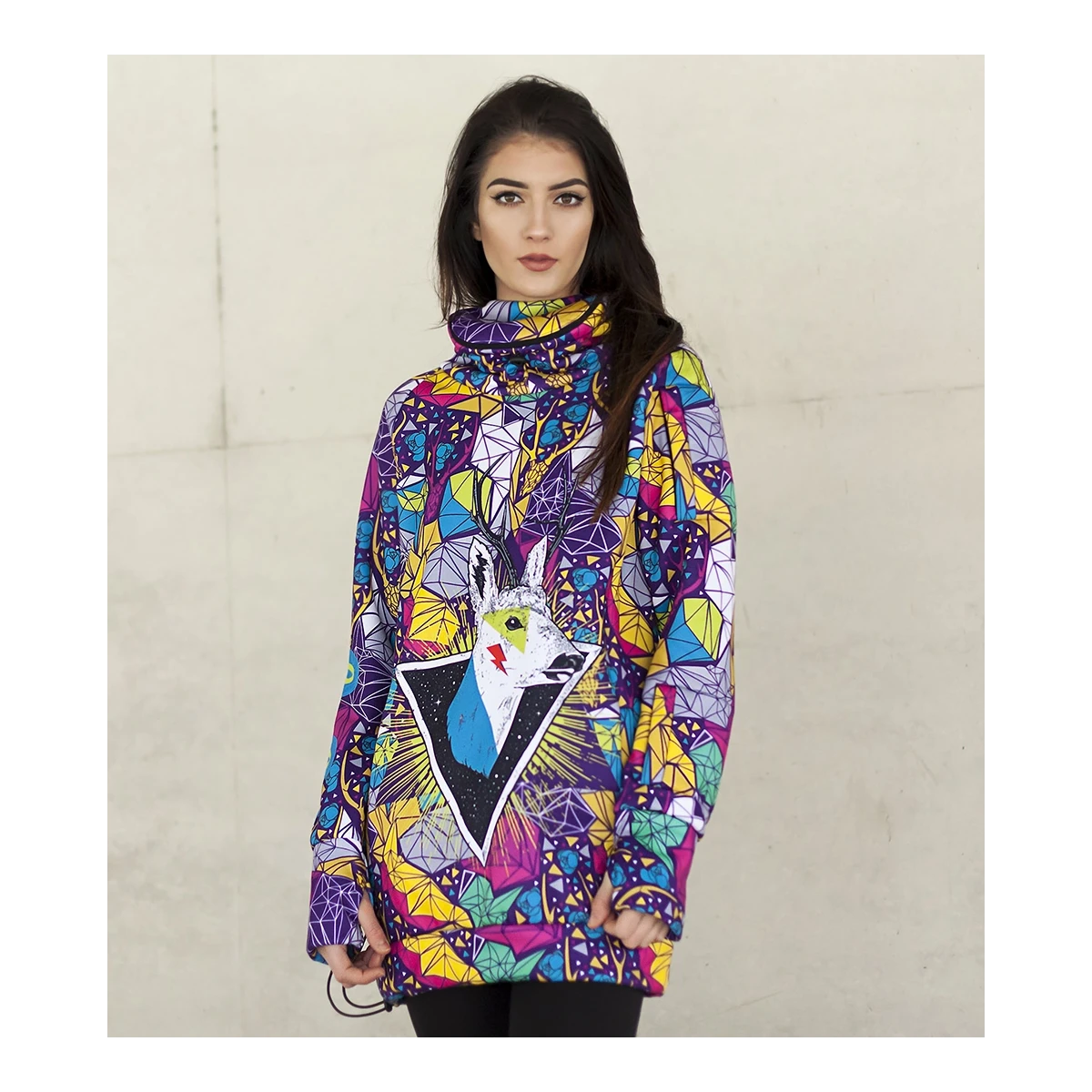 Women's snowboard jacket Psycho Deer