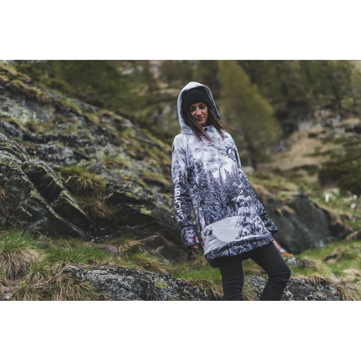 Women's snowboard hoodie waterproof sweatshirt Alaska