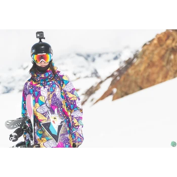 Women's snowboard hoodie waterproof sweatshirt Psycho Deer