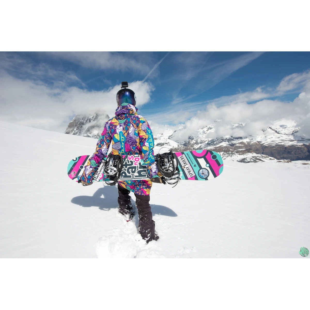 Women's snowboard hoodie waterproof sweatshirt Psycho Deer