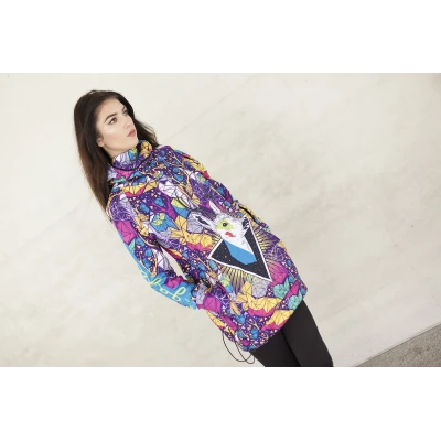 Women's snowboard hoodie waterproof sweatshirt Psycho Deer