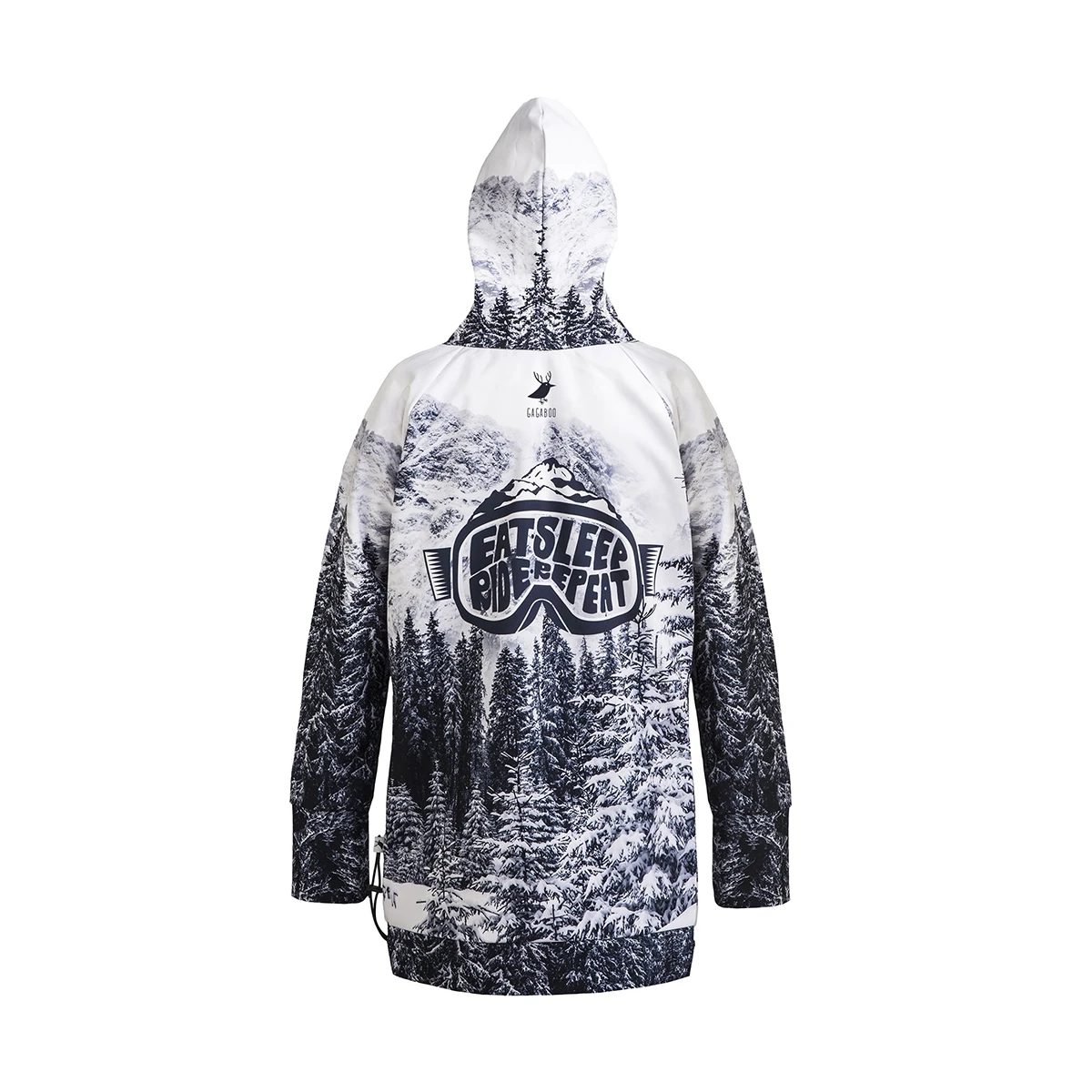 Men's snowboard hoodie waterproof tech sweatshirt Alaska