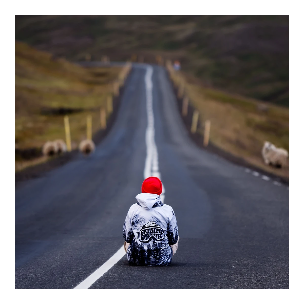 Men's snowboard hoodie waterproof tech sweatshirt Alaska