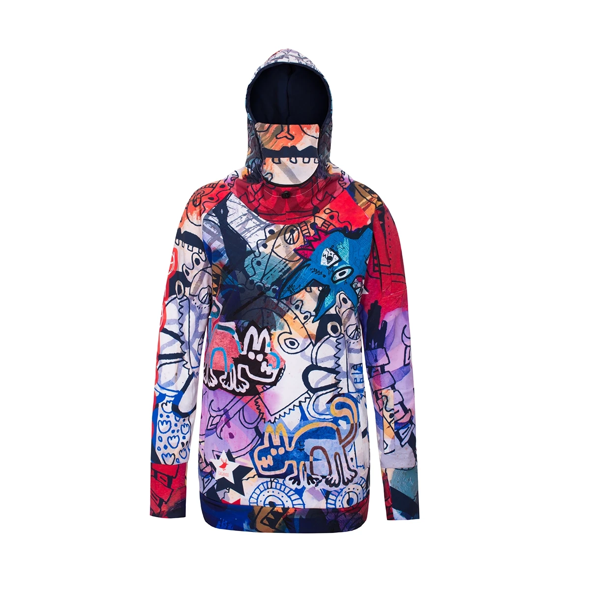 Men's snowboard hoodie waterproof tech sweatshirt Catch Me