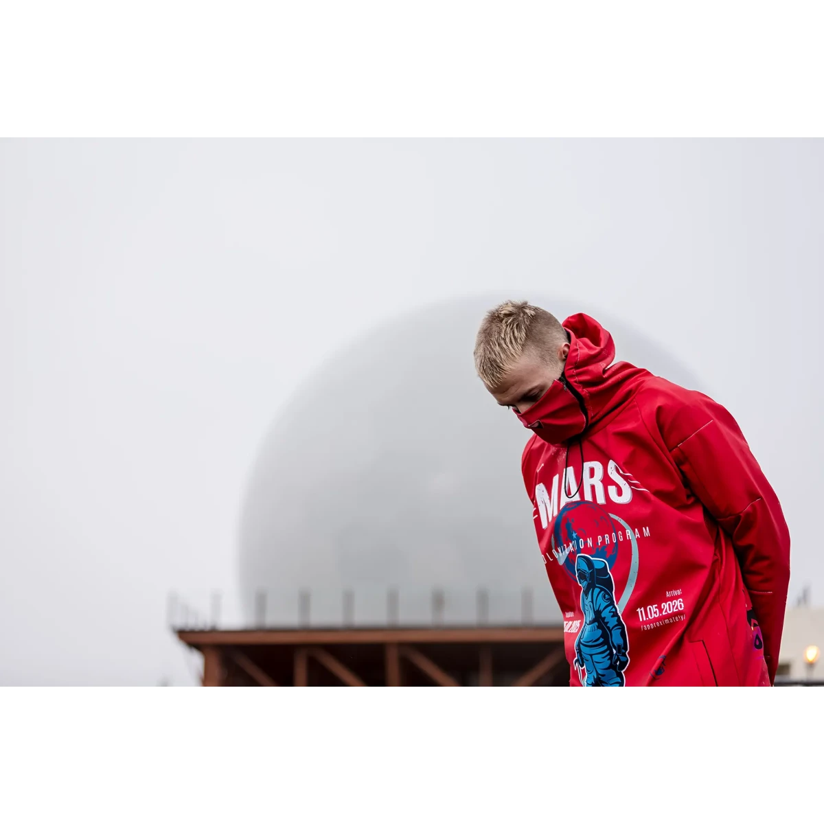 Men's snowboard hoodie waterproof tech sweatshirt Mars