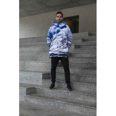 Men's snowboard hoodie waterproof tech sweatshirt Mountain Freak