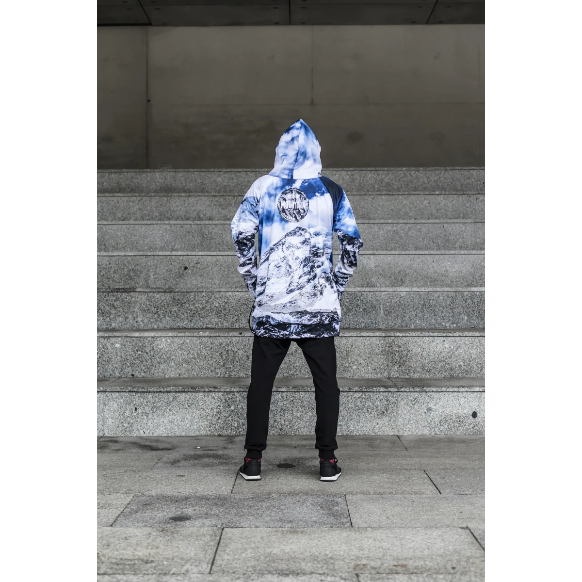 Men's snowboard hoodie waterproof tech sweatshirt Mountain Freak