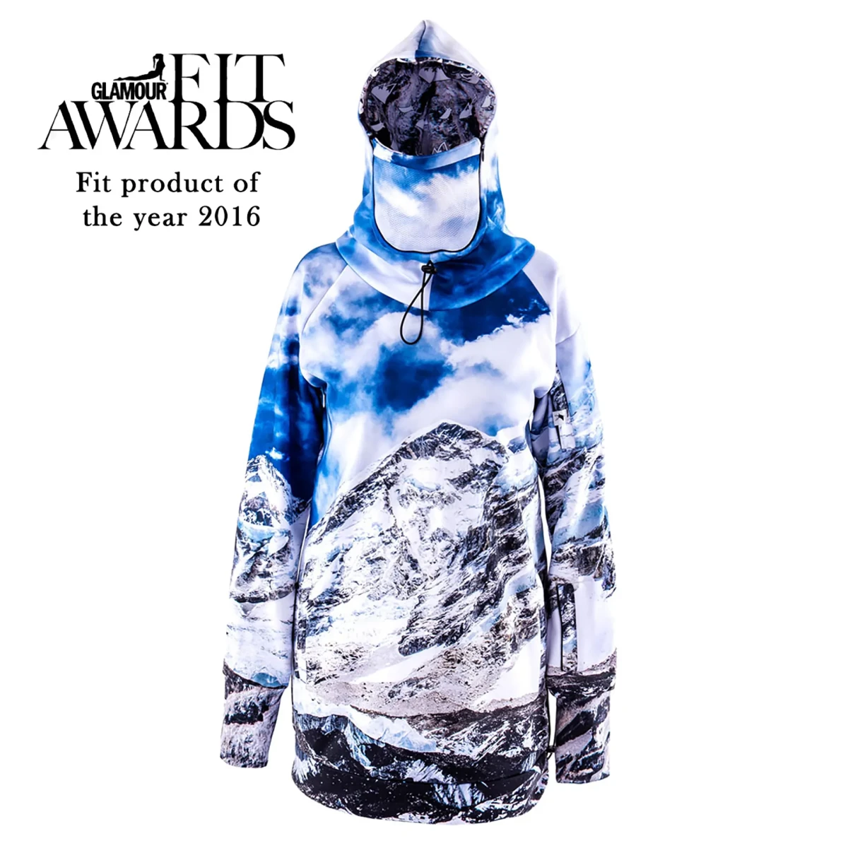 Men's snowboard hoodie waterproof tech sweatshirt Mountain Freak