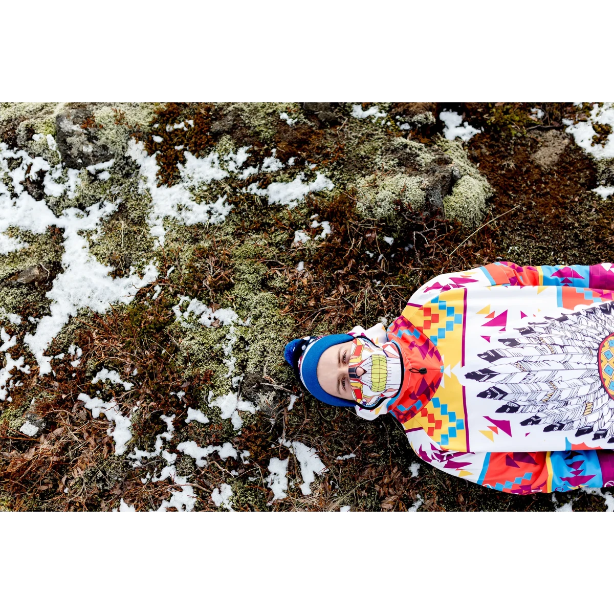 Men's snowboard hoodie waterproof tech sweatshirt Navajo