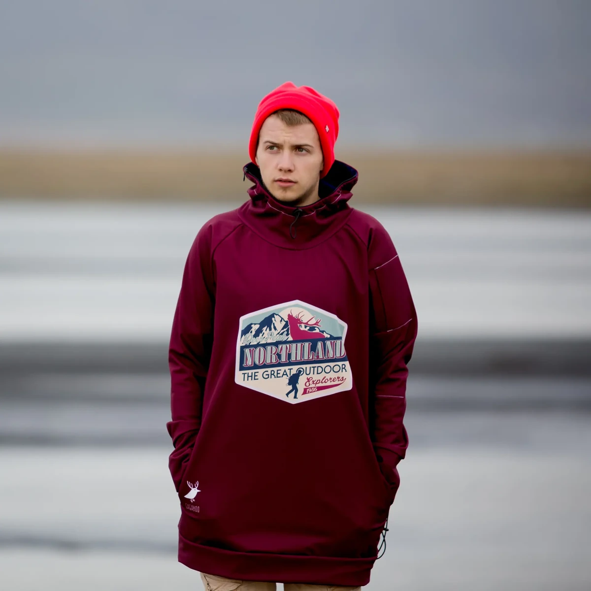 Men's snowboard hoodie waterproof tech sweatshirt Northland