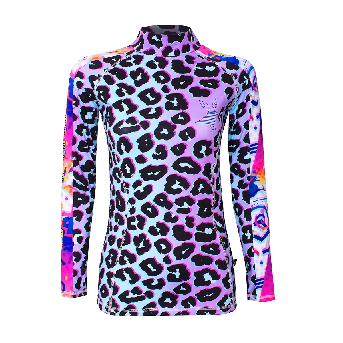 Women's thermal top ski underwear base layer Neo Leopard