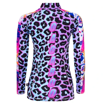 Women's thermal top ski underwear base layer Neo Leopard