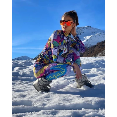 Women's thermal top ski underwear base layer Psycho Deer