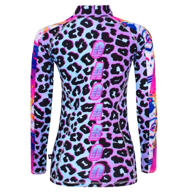 Women's thermal underwear top base layer for snowboarding Neo Leopard
